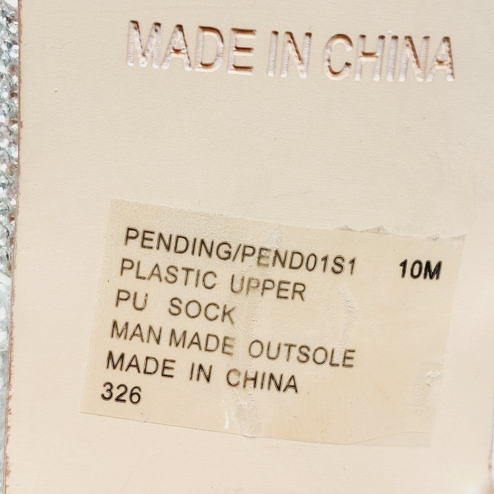New Steve Madden Pending Embellished Clear Strap Stiletto Sandals C366 - Picture 11 of 14